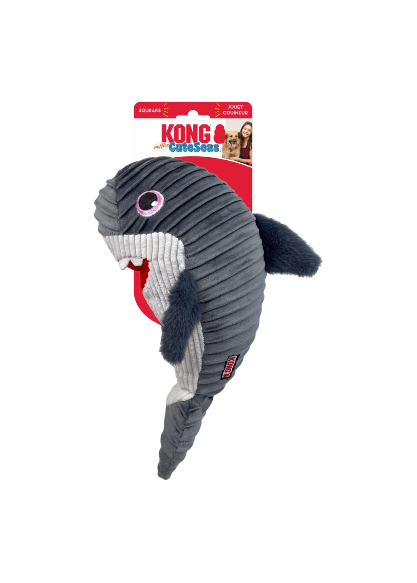 Kong TOY CUTESEAS RUUFLE SHARK MD
