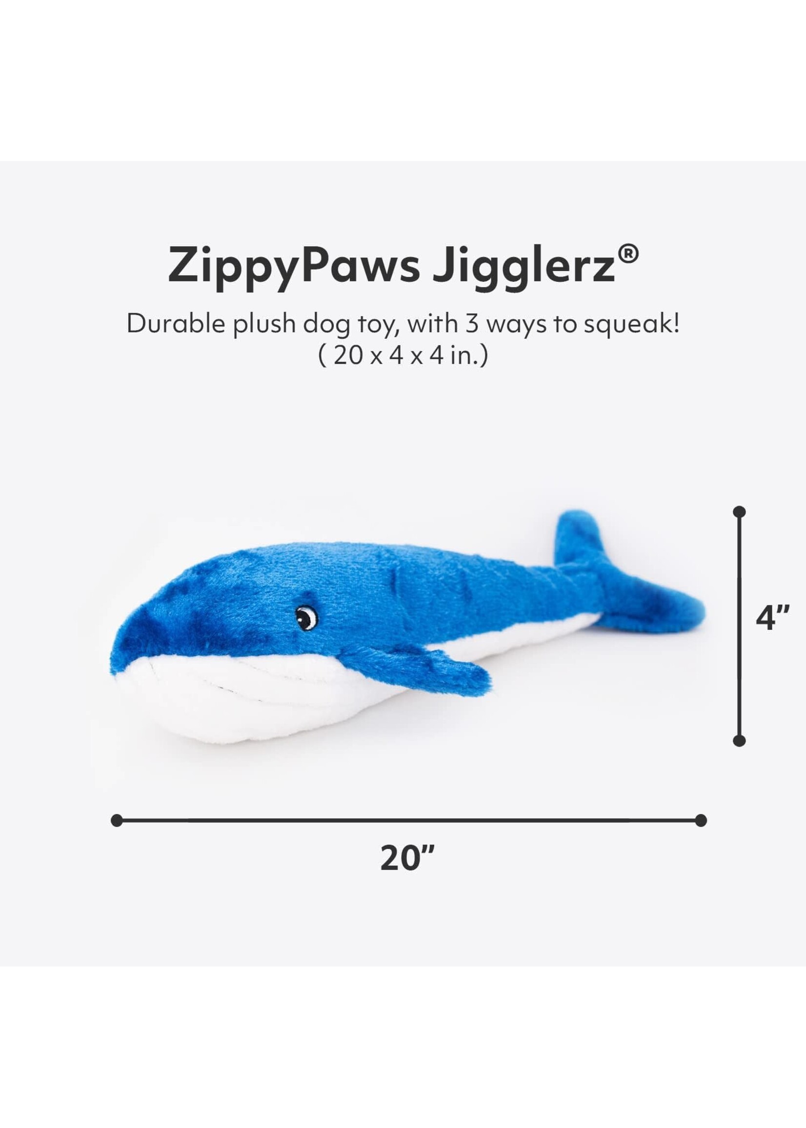 ZIPPYPAWS JIGGLERZ WHALE