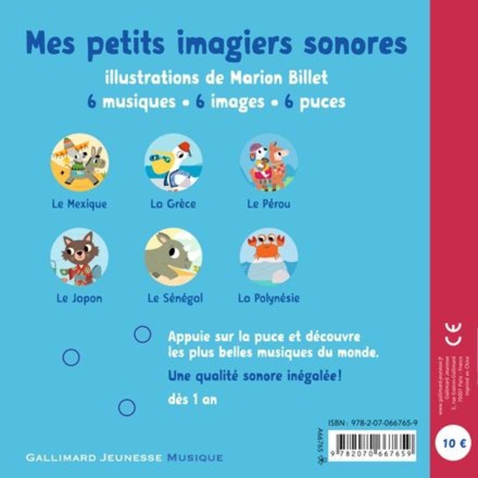 Gallimard Jeunesse (Éditions) GALLIMARD JEUNESSE -  Mes imagiers sonores - Mes musiques du monde (Text in French)