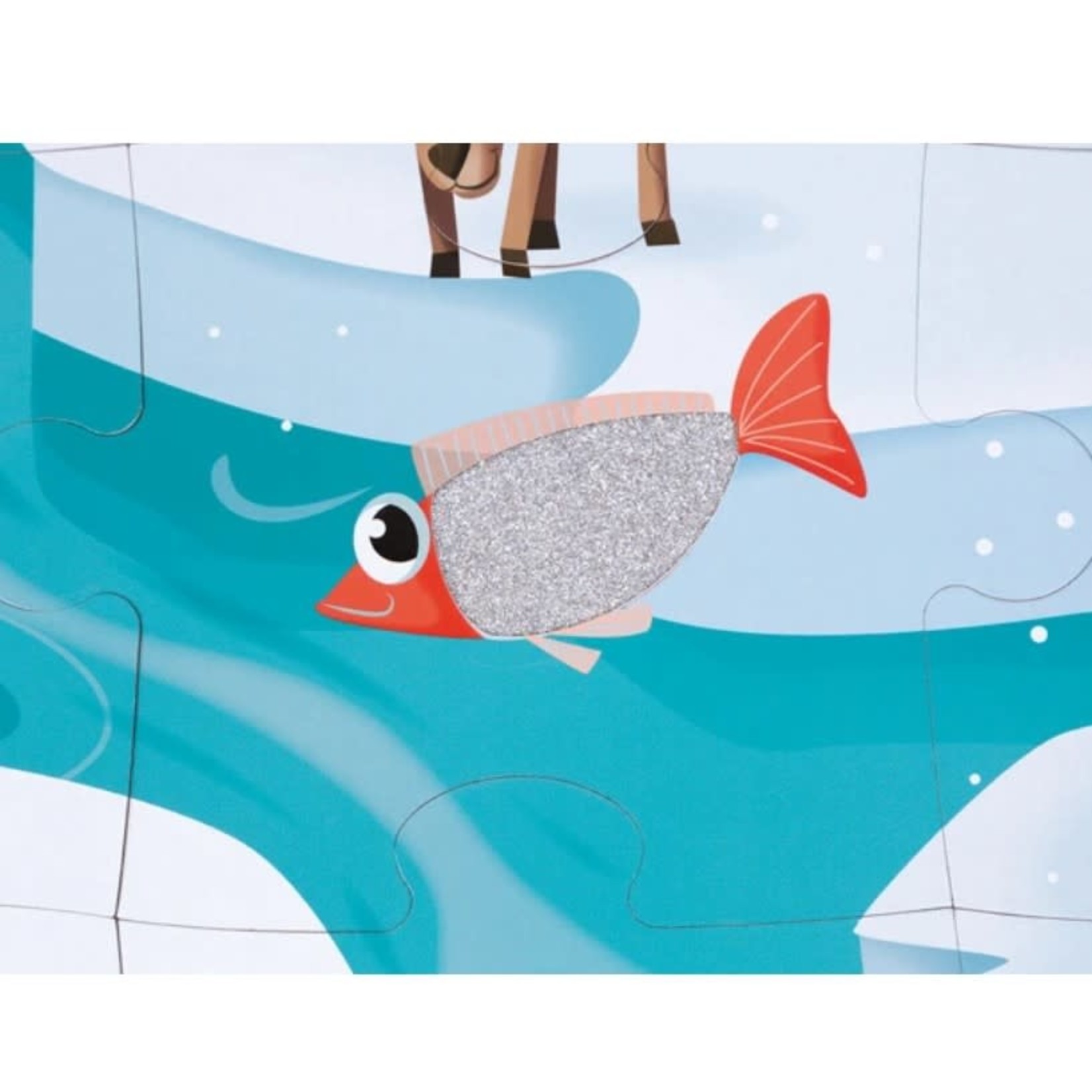 Janod JANOD - Tactile puzzle 'Life on ice' - 20 pieces