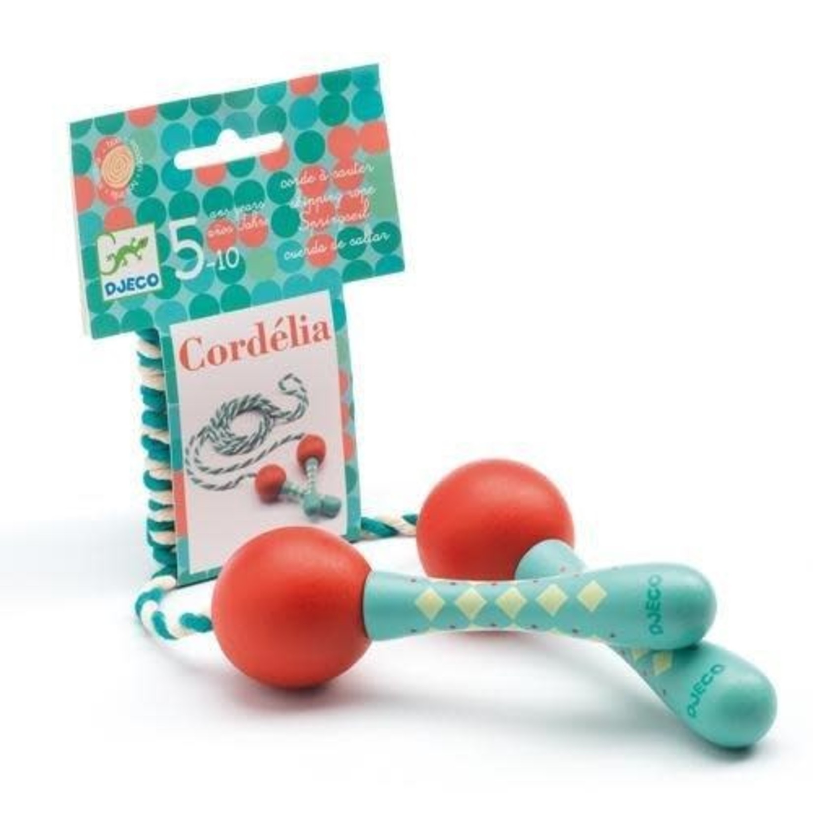 Djeco DJECO - Turquoise/red skipping rope 'Cordelia'
