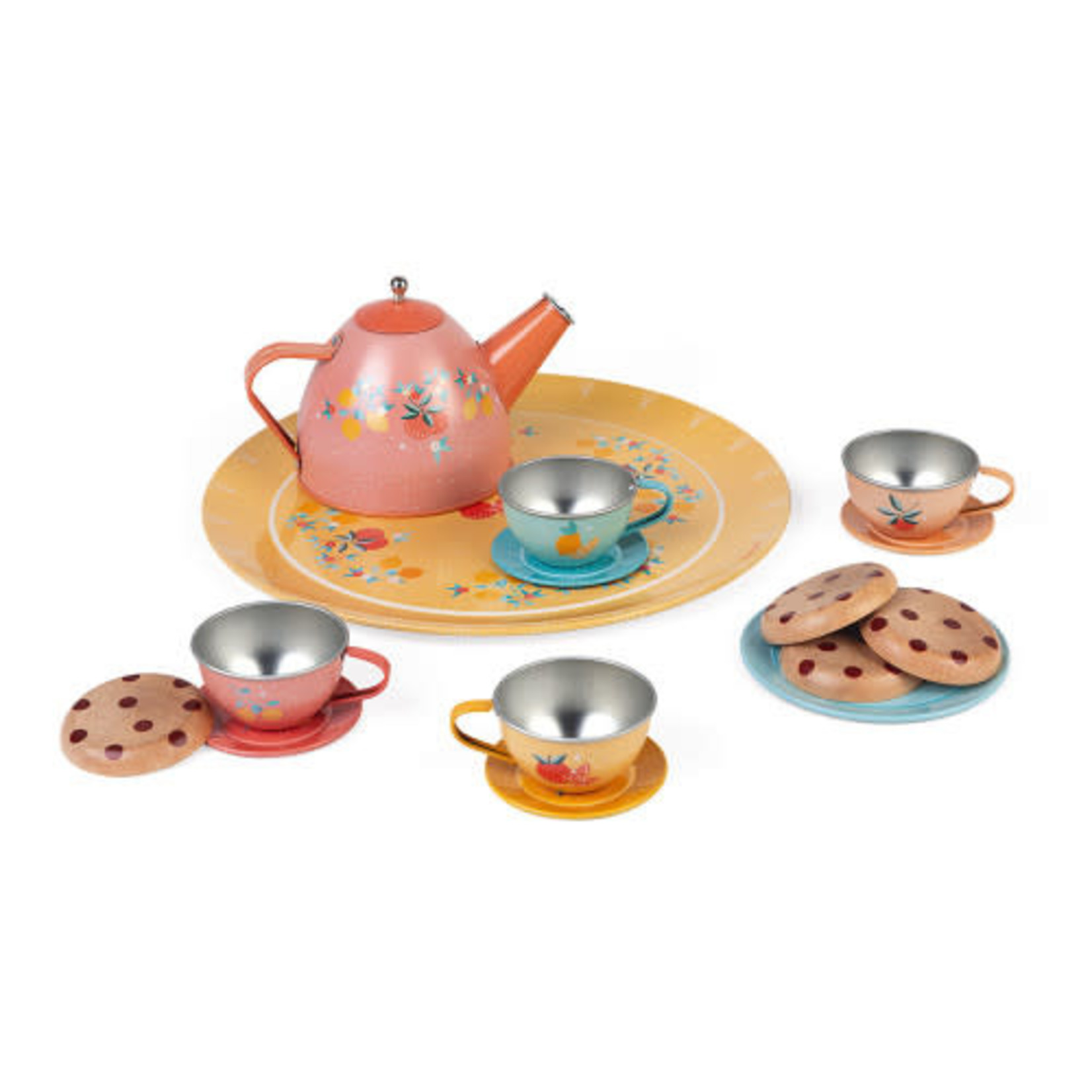 Janod JANOD - Metal tea set - 15 pieces