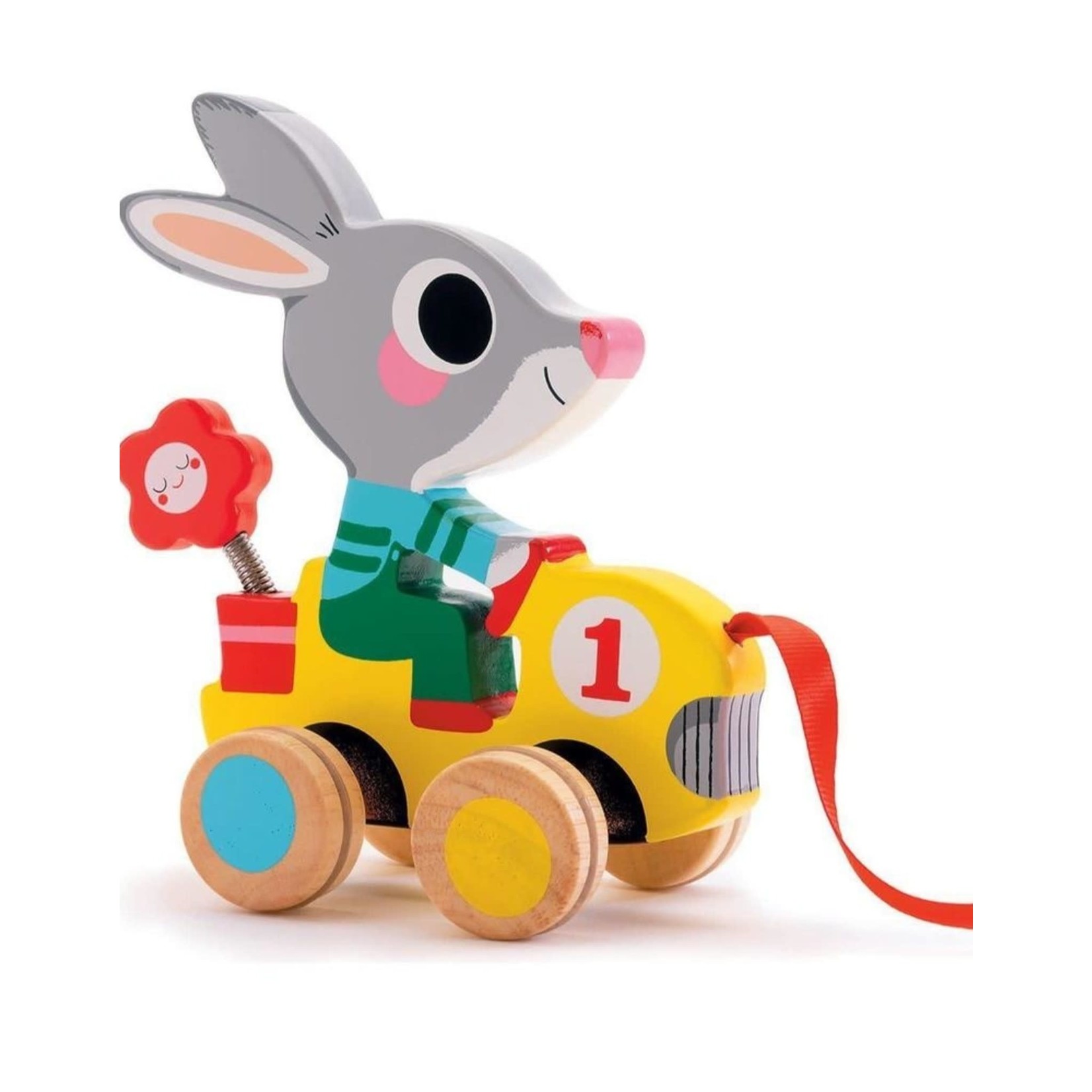 Djeco DJECO - Pull along toy 'Roulapic - Rabbit'