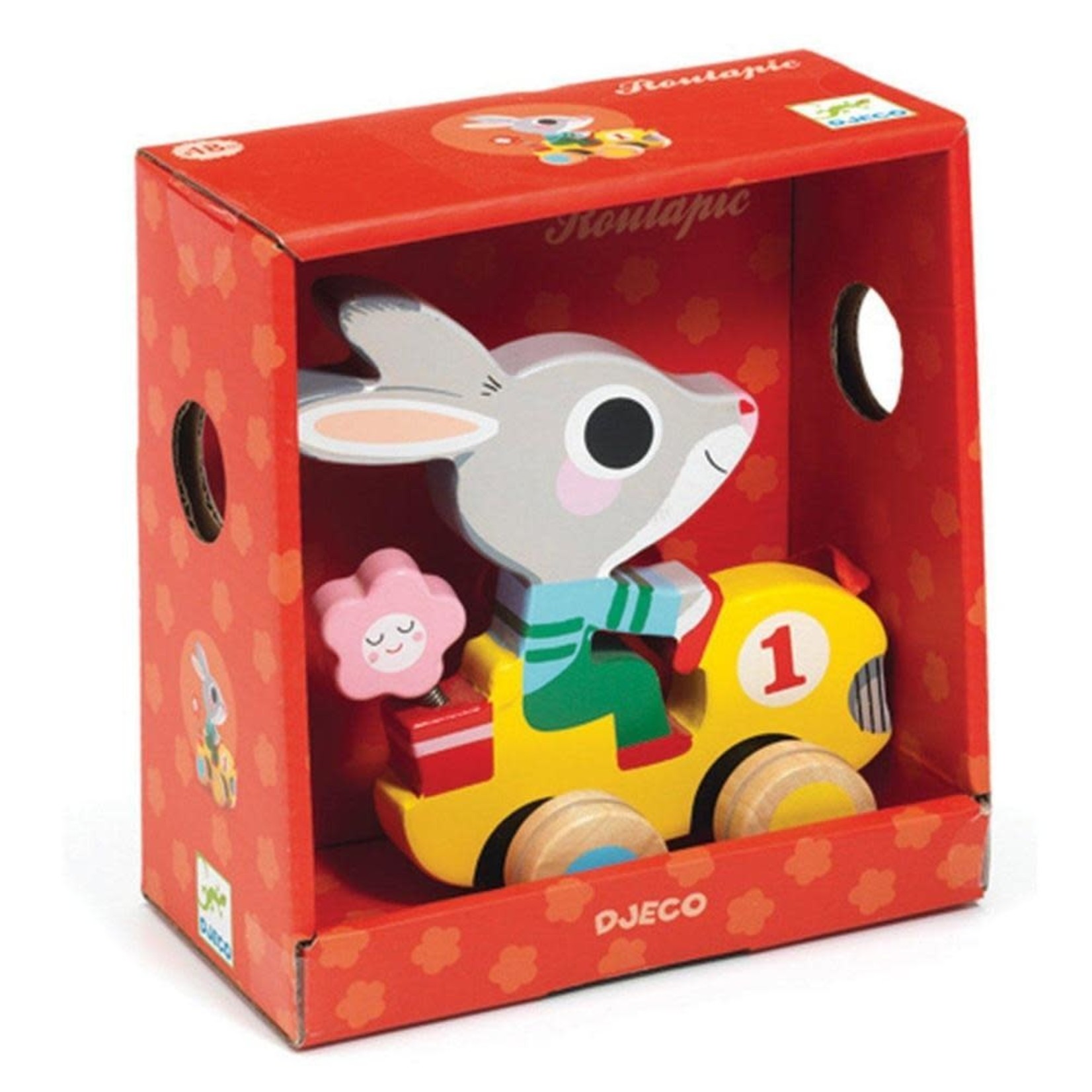 Djeco DJECO - Pull along toy 'Roulapic - Rabbit'