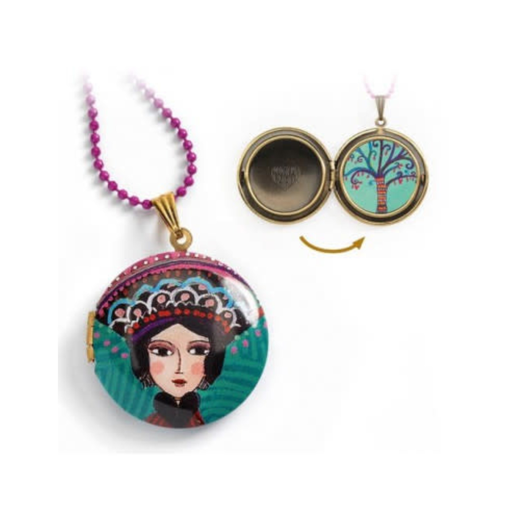 Djeco DJECO - Necklace with pendant and locket 'Lovely surprise-Tzarine'