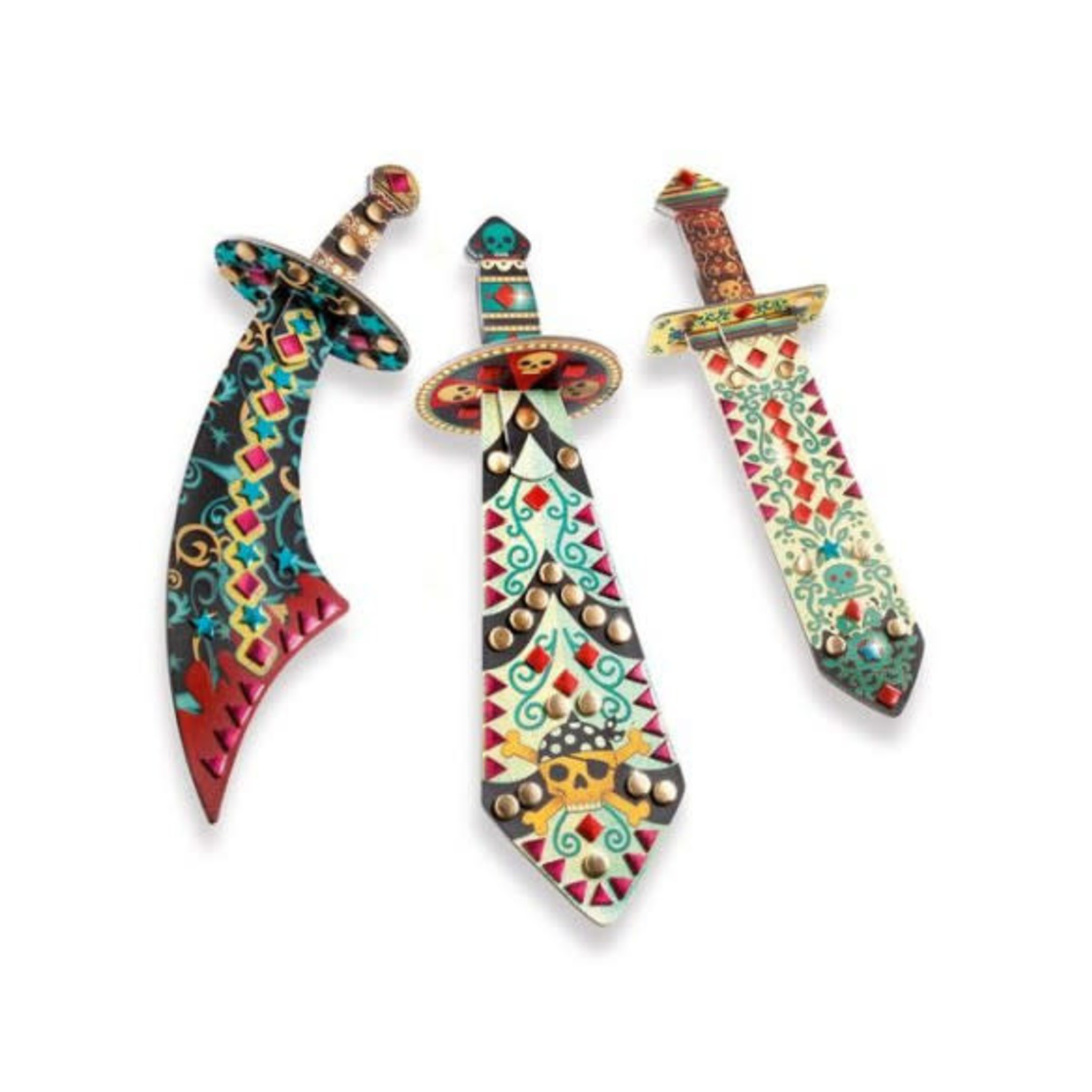 Djeco DJECO - DIY Sabres mosaïques à fabriquer 'Comme un pirate'
