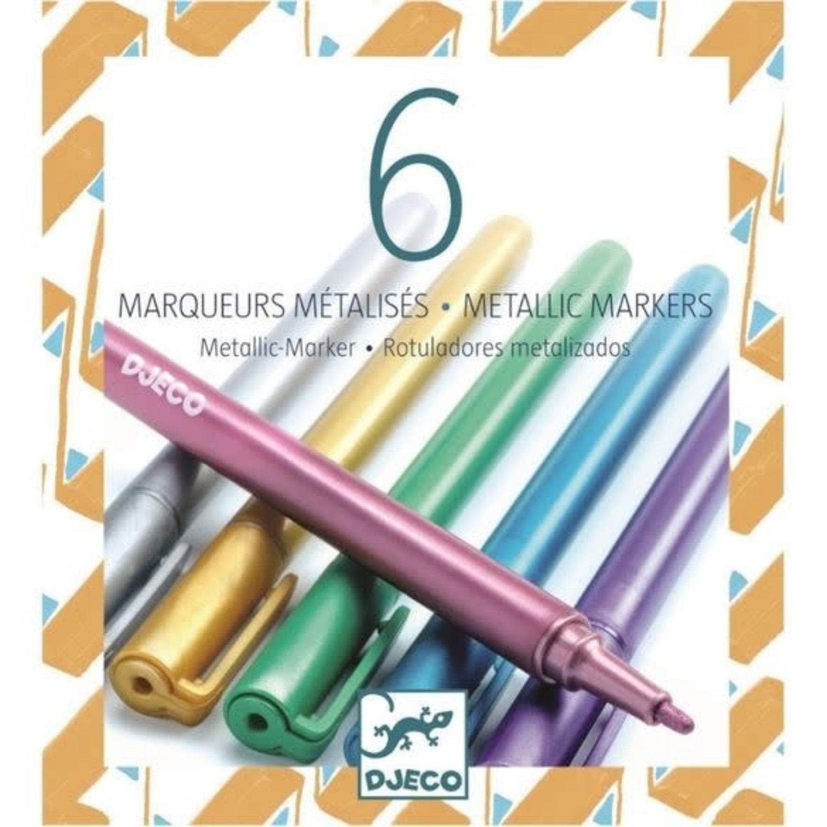 Djeco DJECO - 6 Metallic Markers