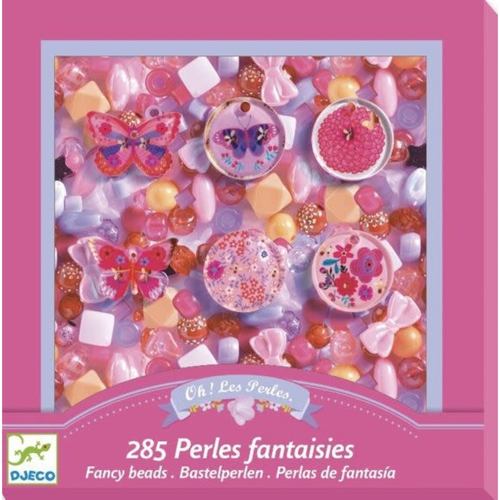 Djeco DJECO - 285 perles fantaisie 'Papillons'