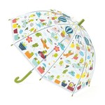 Djeco DJECO - Transparent Kid Sized Umbrella 'Froglets'