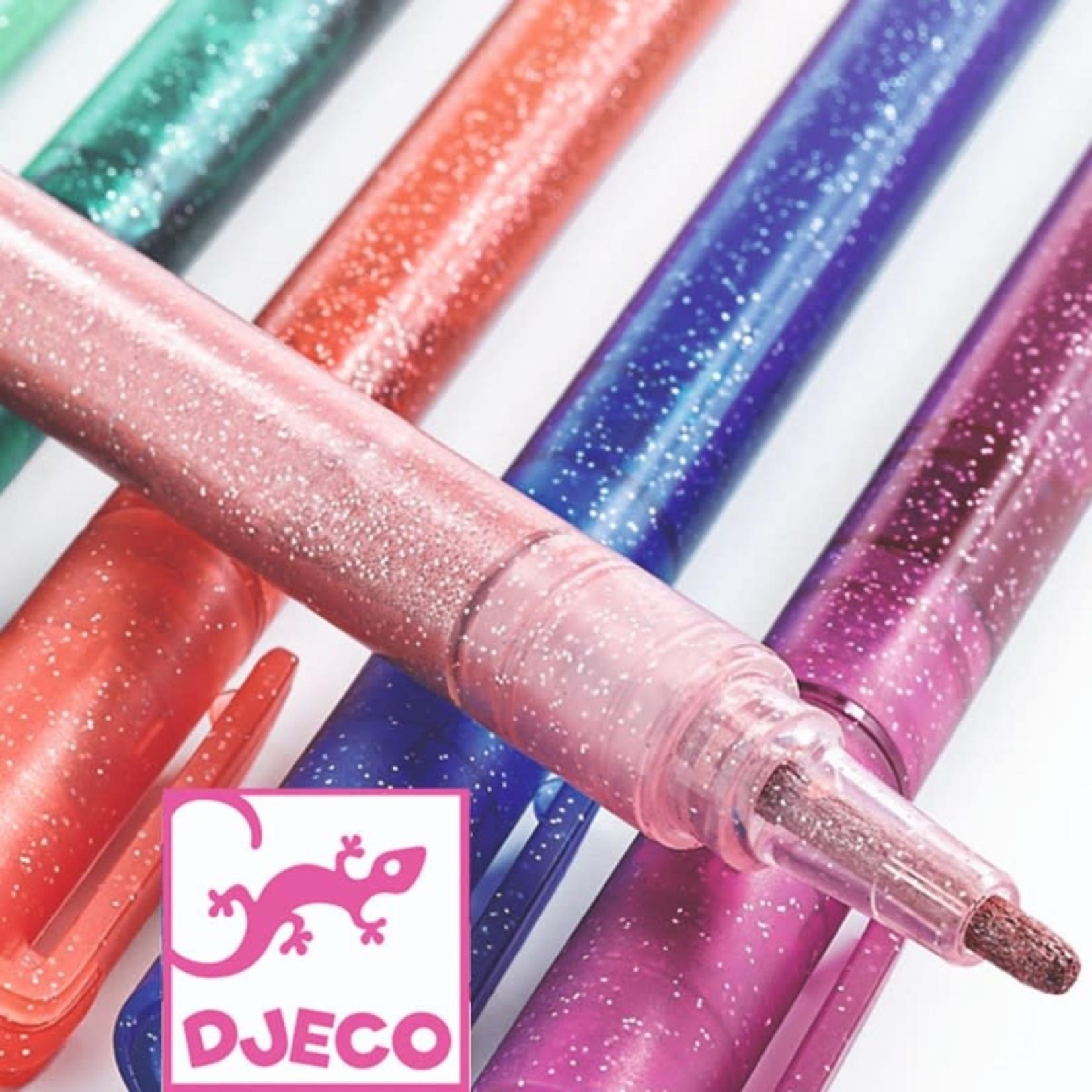 Djeco DJECO - 6 Glitter Markers 'Sweet'