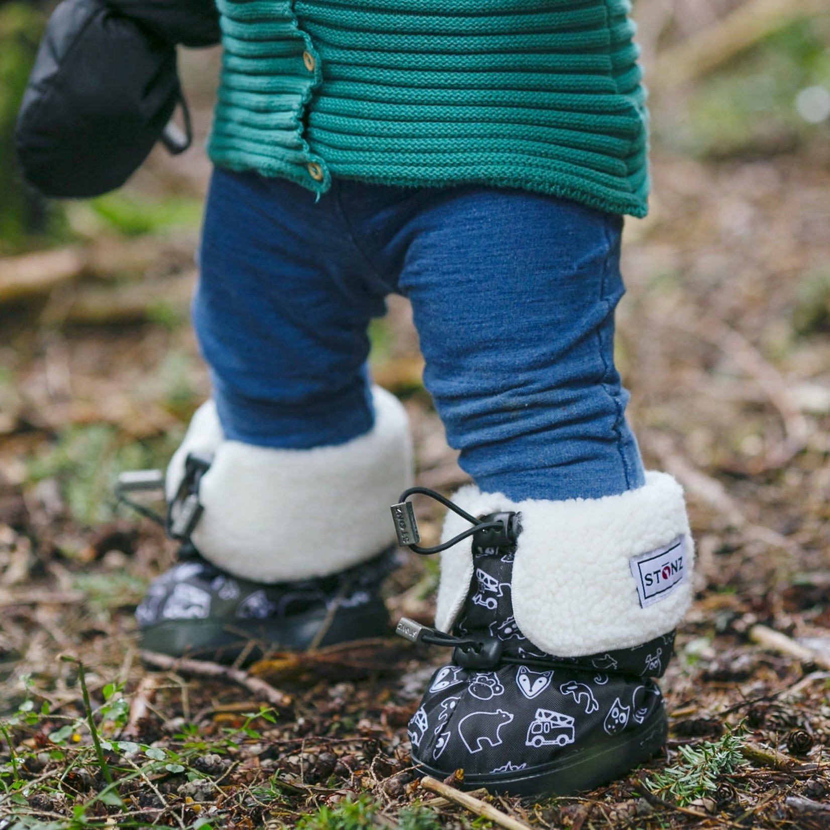 Stonz STONZ - Fleece-lined booties 'Stonz print'