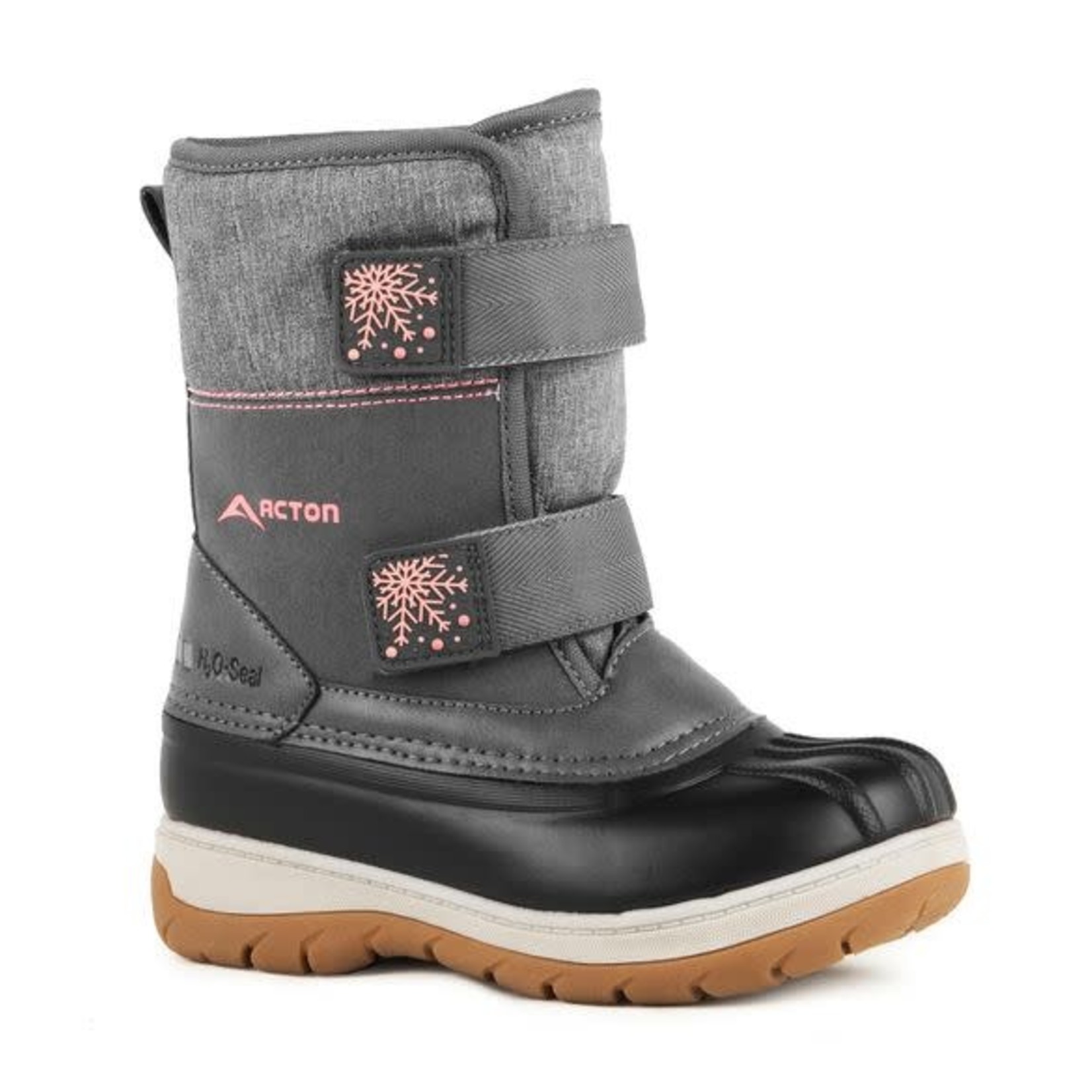 Acton ACTON - Winter boots 'Bear-Grey/pink'