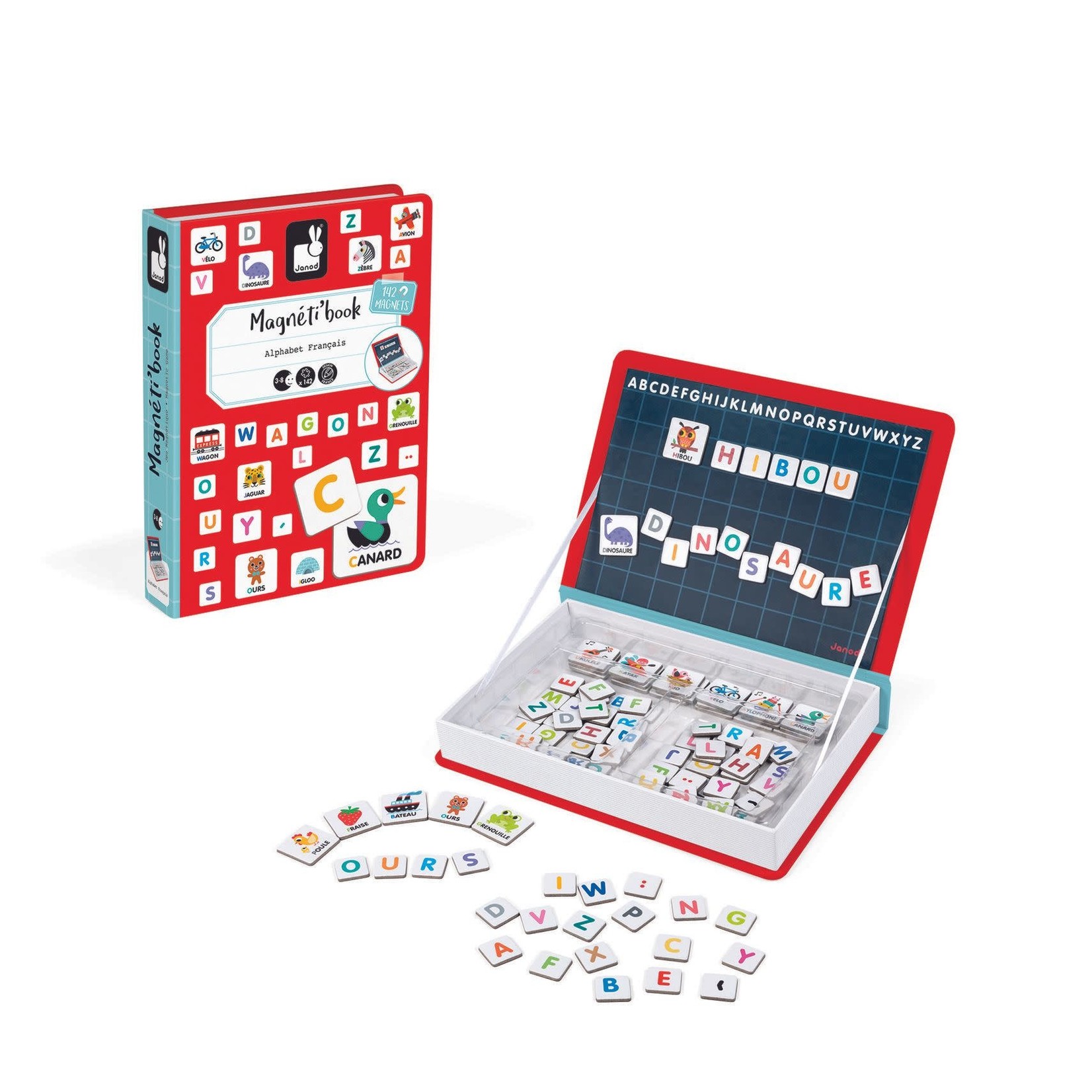 Janod JANOD - French alphabet Magnetibook - 142 magnets