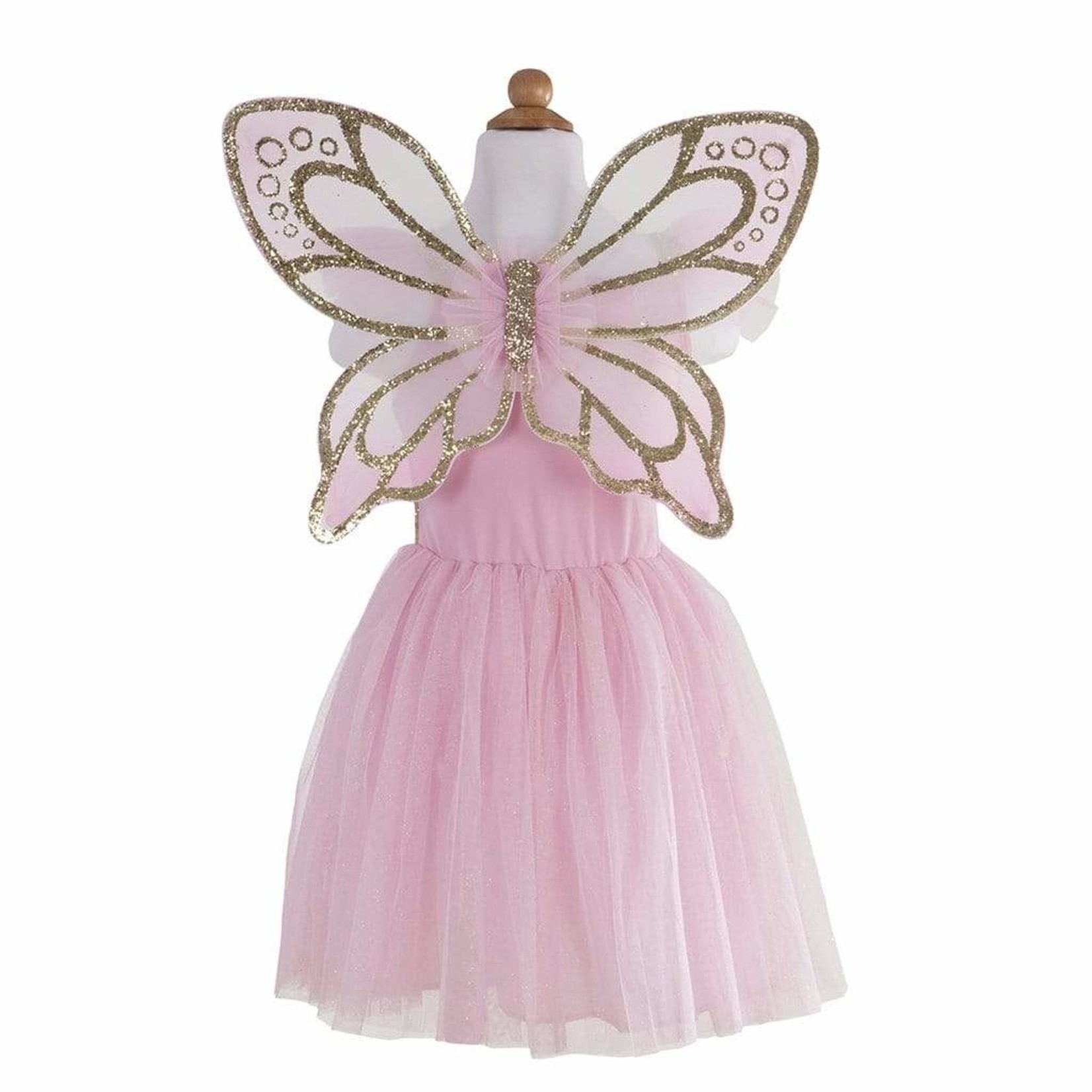 Great Pretenders GREAT PRETENDERS - Robe papillon dorée avec ailes de fée (5-7 ans)