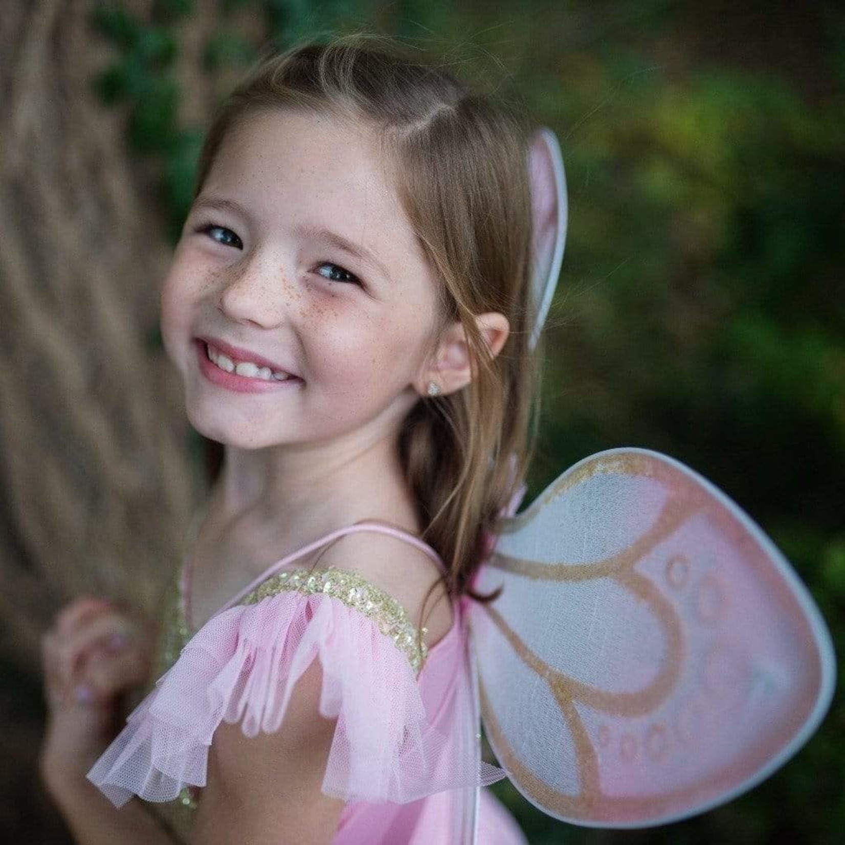 Great Pretenders GREAT PRETENDERS - Gold butterfly dress whith fairy wings (5-7years)