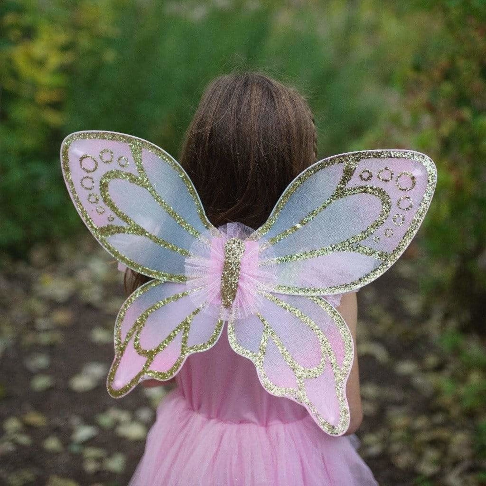 Great Pretenders GREAT PRETENDERS - Robe papillon dorée avec ailes de fée (5-7 ans)