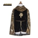 Great Pretenders GREAT PRETENDERS - Gold night set with tunic, cape and crown (5-6 years)