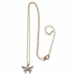 Great Pretenders GREAT PRETENDERS - Collier chaîne dorée avec un pendentif papillon en strass