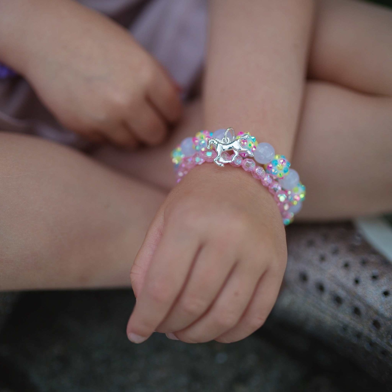 Great Pretenders GREAT PRETENDERS -  Bracelet brillant avec pendentif licorne