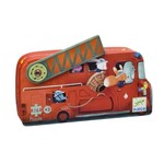 Djeco DJECO - 16 piece silhouette puzzle 'The fire truck'