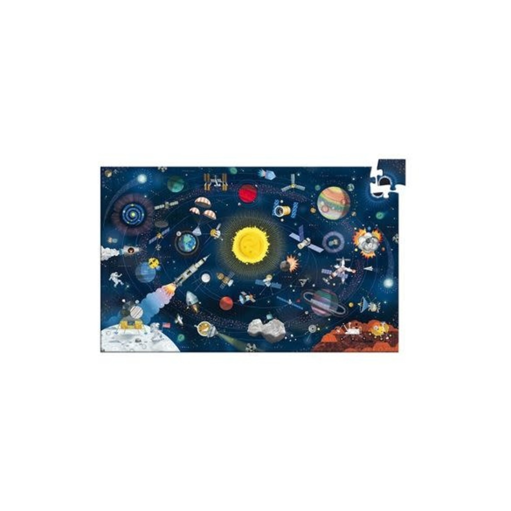 Djeco DJECO - 200-Piece Observation Puzzle & Poster 'Space'