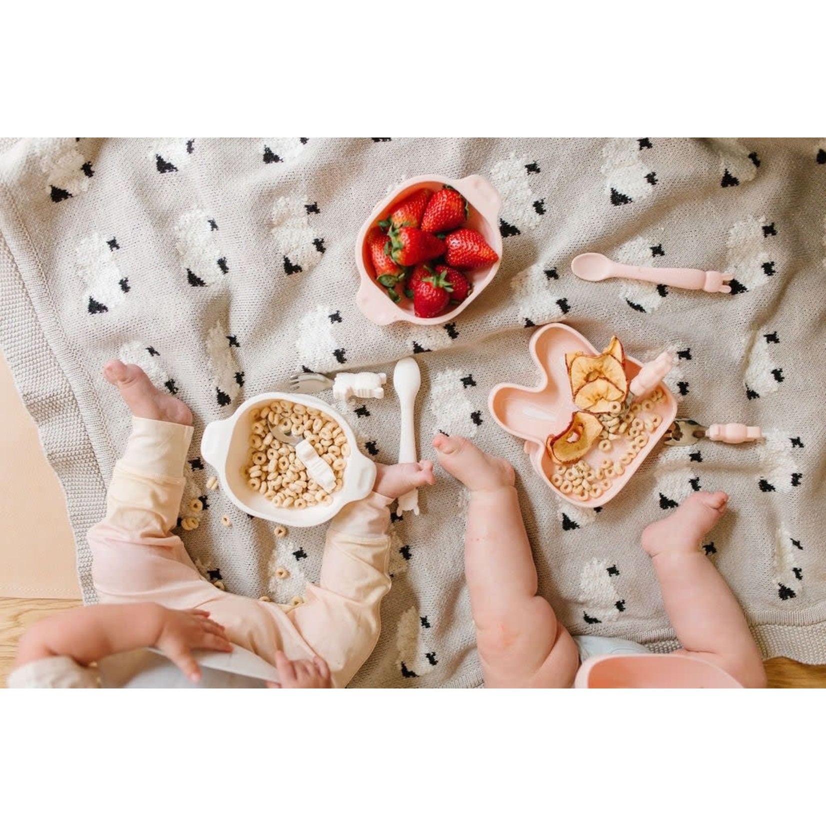 Loulou Lollipop LOULOU LOLLIPOP -Learning Spoon And Fork Set - Bunny