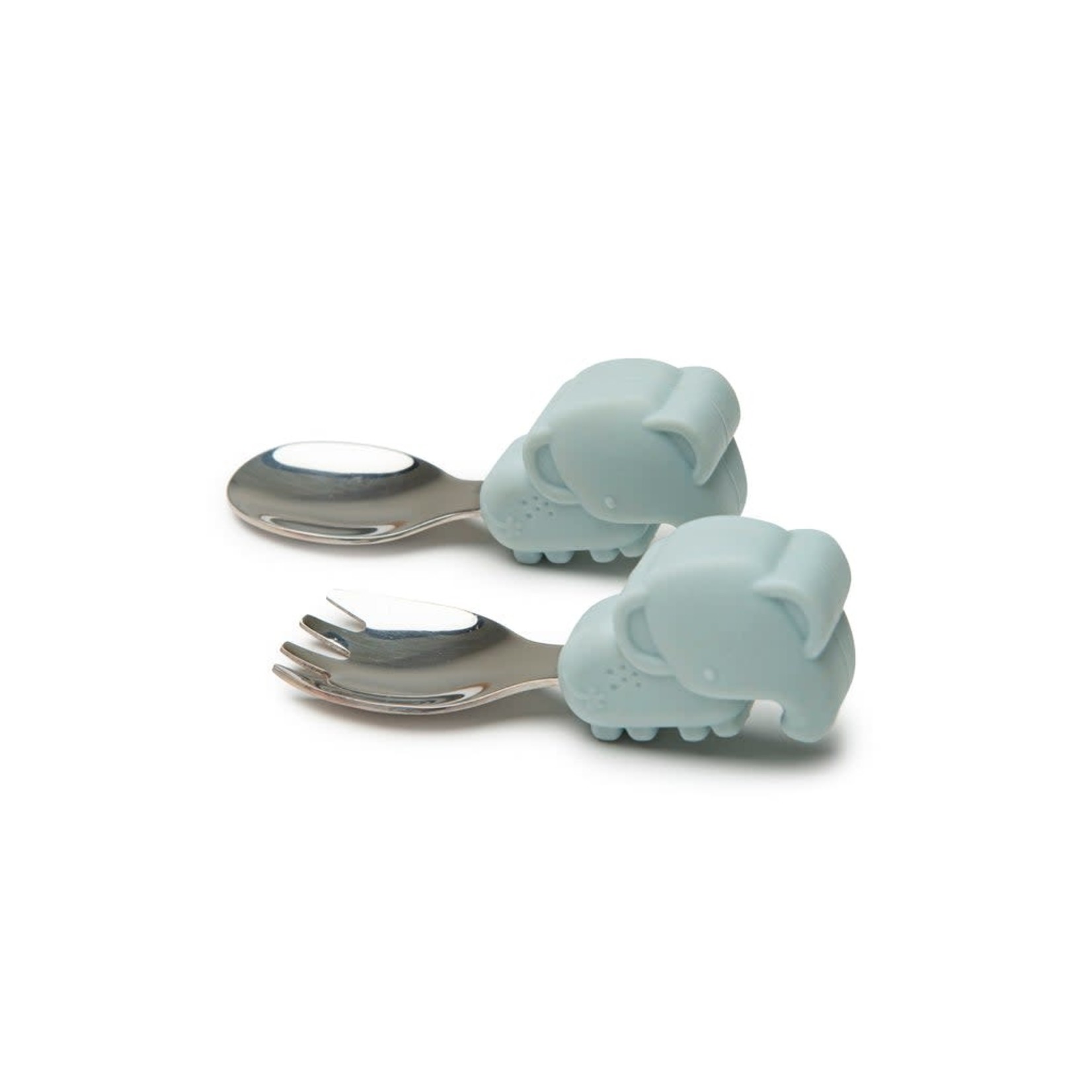 Loulou Lollipop LOULOU LOLLIPOP -  Learning Spoon And Fork Set - Elephant