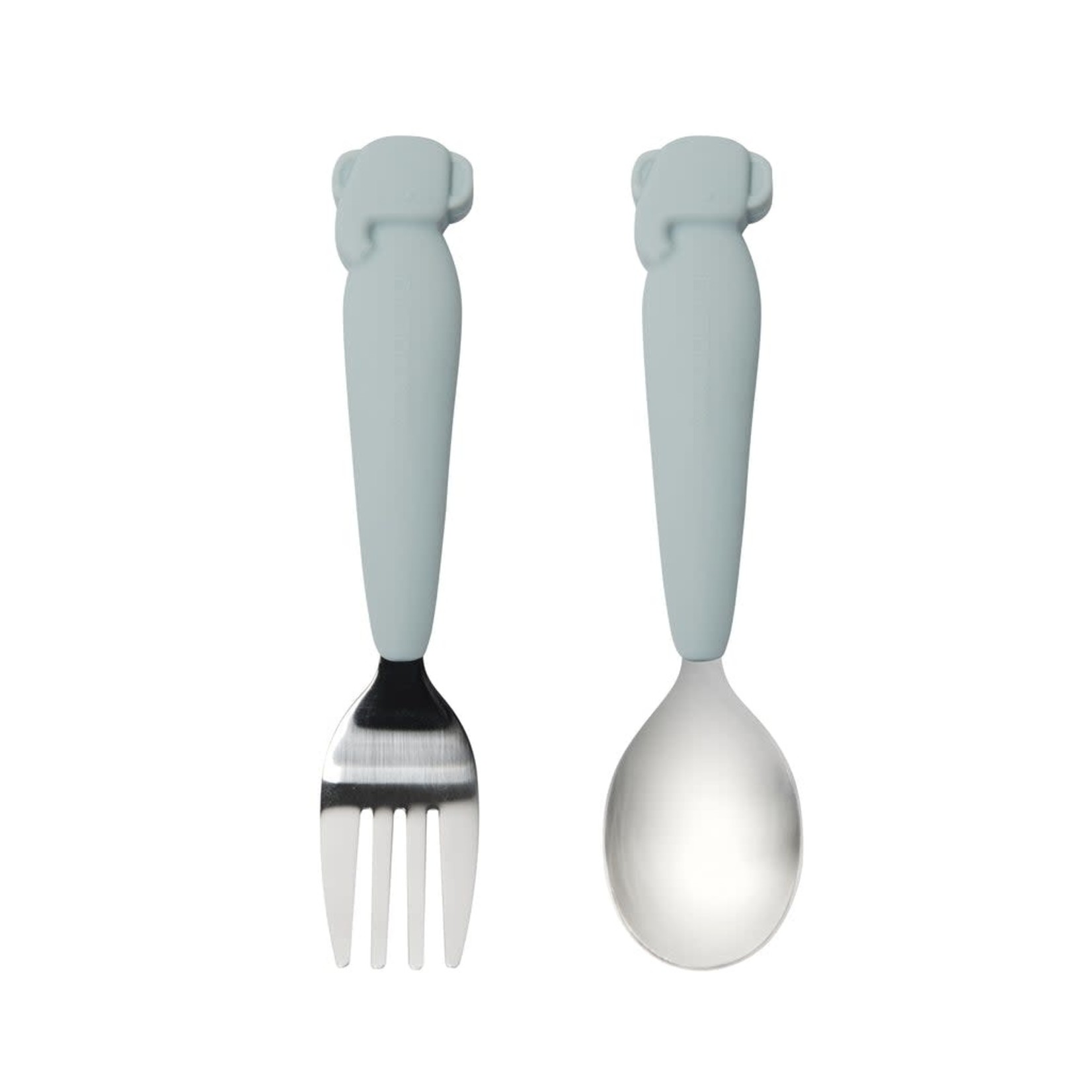 Loulou Lollipop LOULOU LOLLIPOP - Kid's Spoon/Fork Set - Elephant