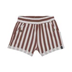 Deux par Deux DEUX PAR DEUX - White And Copper Striped Short 'Out Of Africa'