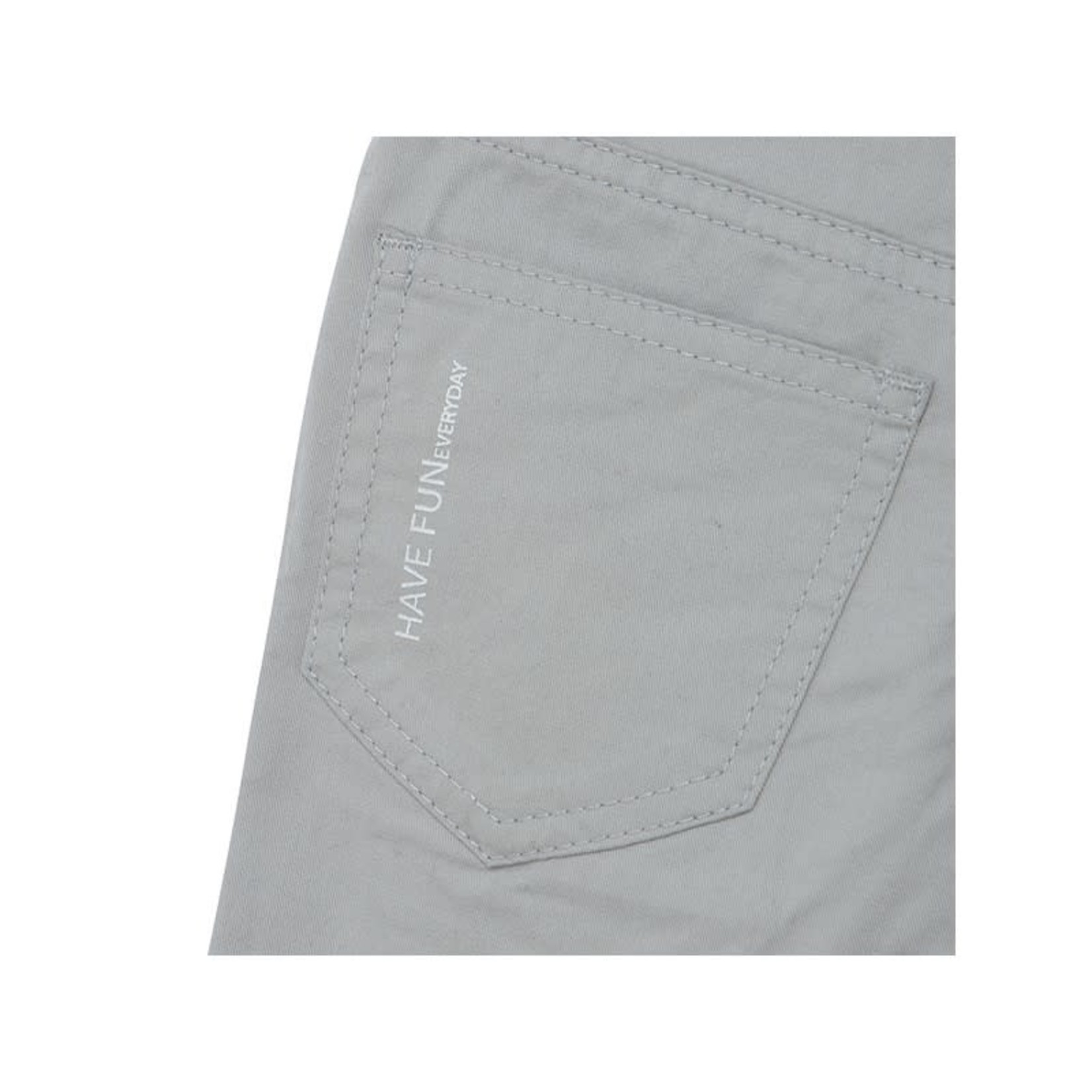 TucTuc TUC TUC - Light Gray Twill Bermuda Shorts with Pockets 'Basicos'