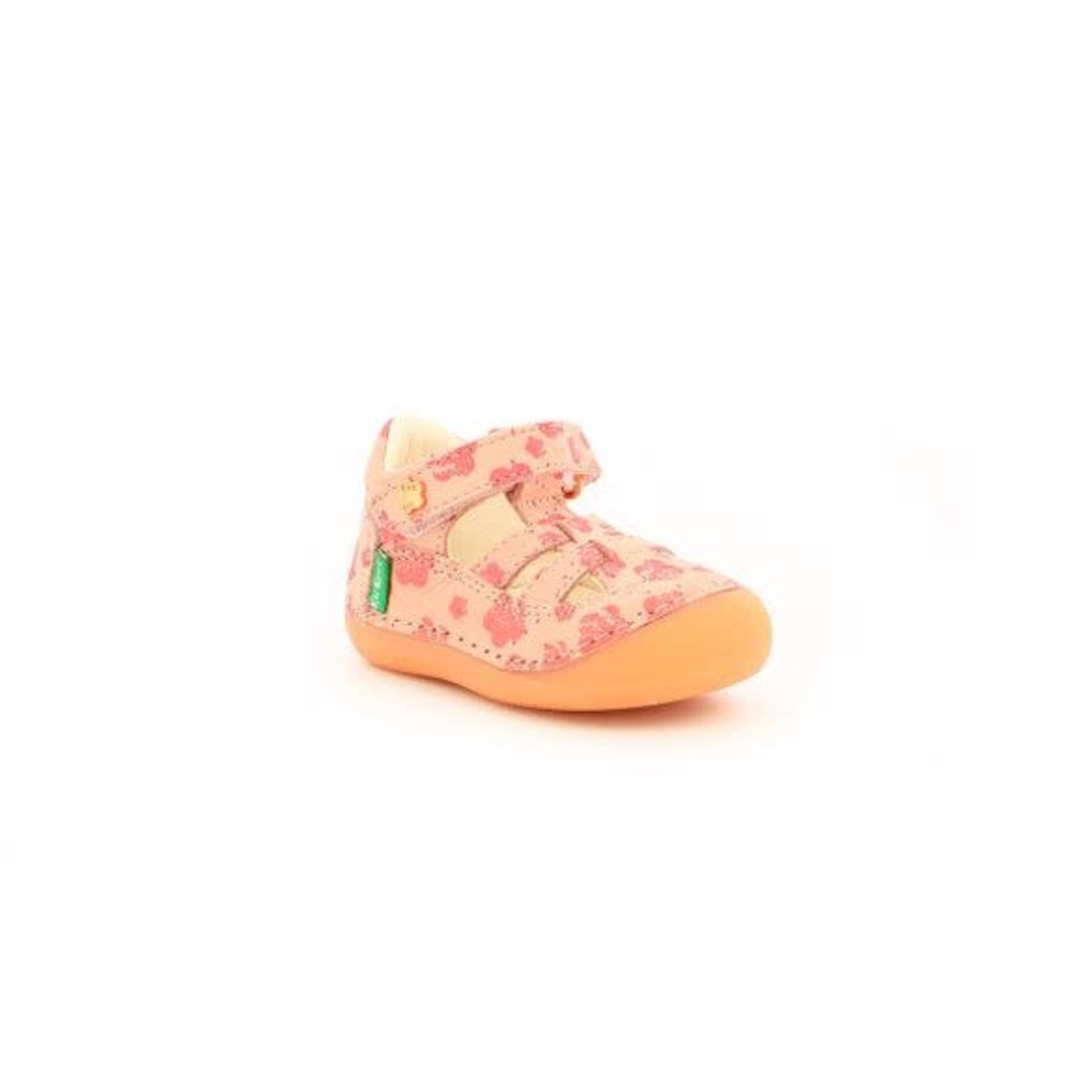 Kickers KICKERS - Leather sandals 'Sushy - Rose Flower'