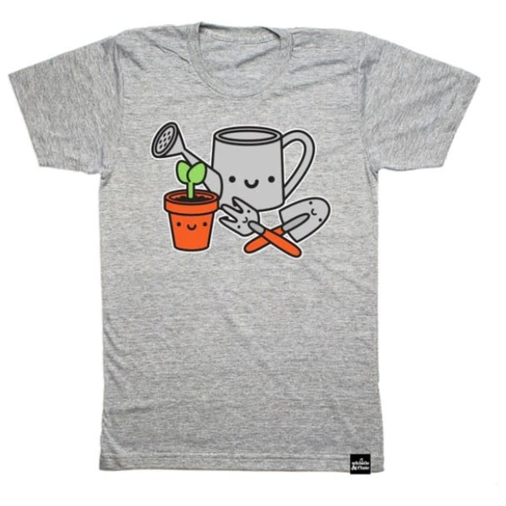 Whistle & Flute WHISTLE AND FLUTE - Grey tshirt 'Kawaii - Garden tools'