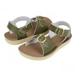 Saltwater Sandals SALTWATER SANDALS - Open toe leather sandals 'Surfer - Olive'