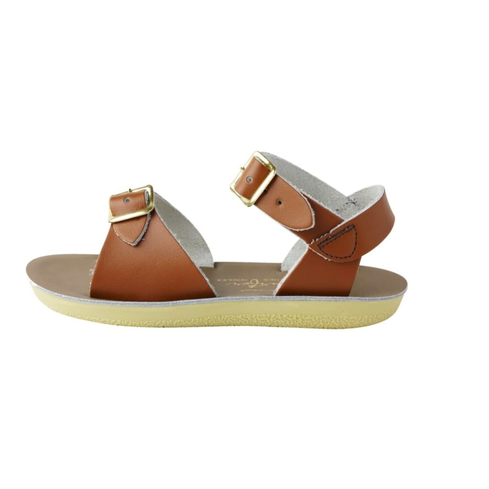 Saltwater Sandals SALTWATER SANDALS - Sandales de cuir à orteils ouverts 'Surfer - Tan'