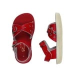 Saltwater Sandals SALTWATER SANDALS - Sandales de cuir à orteils ouverts 'Sweetheart - Red''