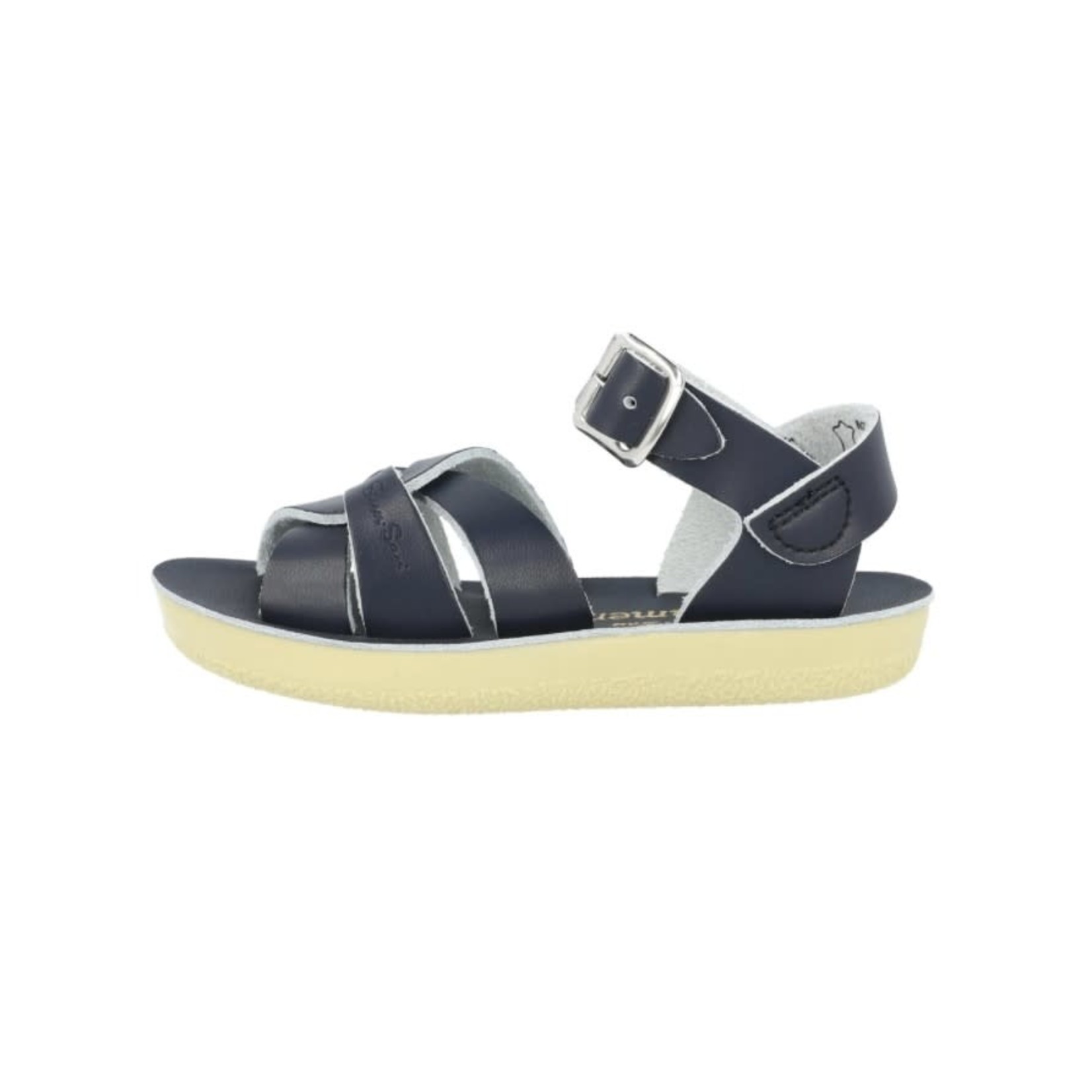 Saltwater Sandals SALTWATER SANDALS - Sandales de cuir à orteils ouverts 'Swimmer - Navy Blue'