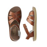 Saltwater Sandals SALTWATER SANDALS - Sandales de cuir à orteils ouverts 'Swimmer - Tan'