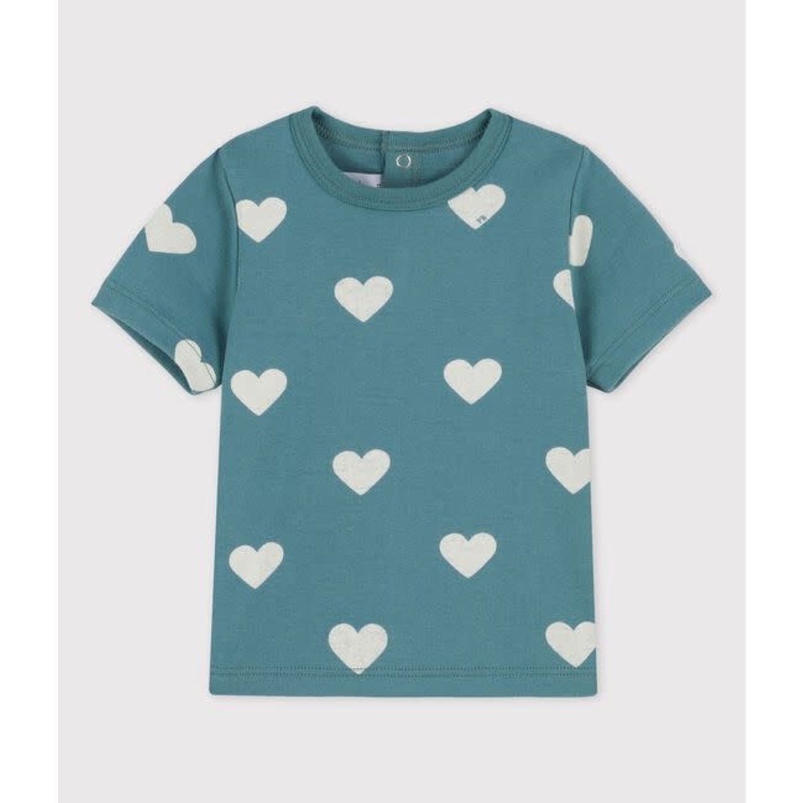 Petit Bateau PETIT BATEAU - Short-sleeve t-shirt with heart print