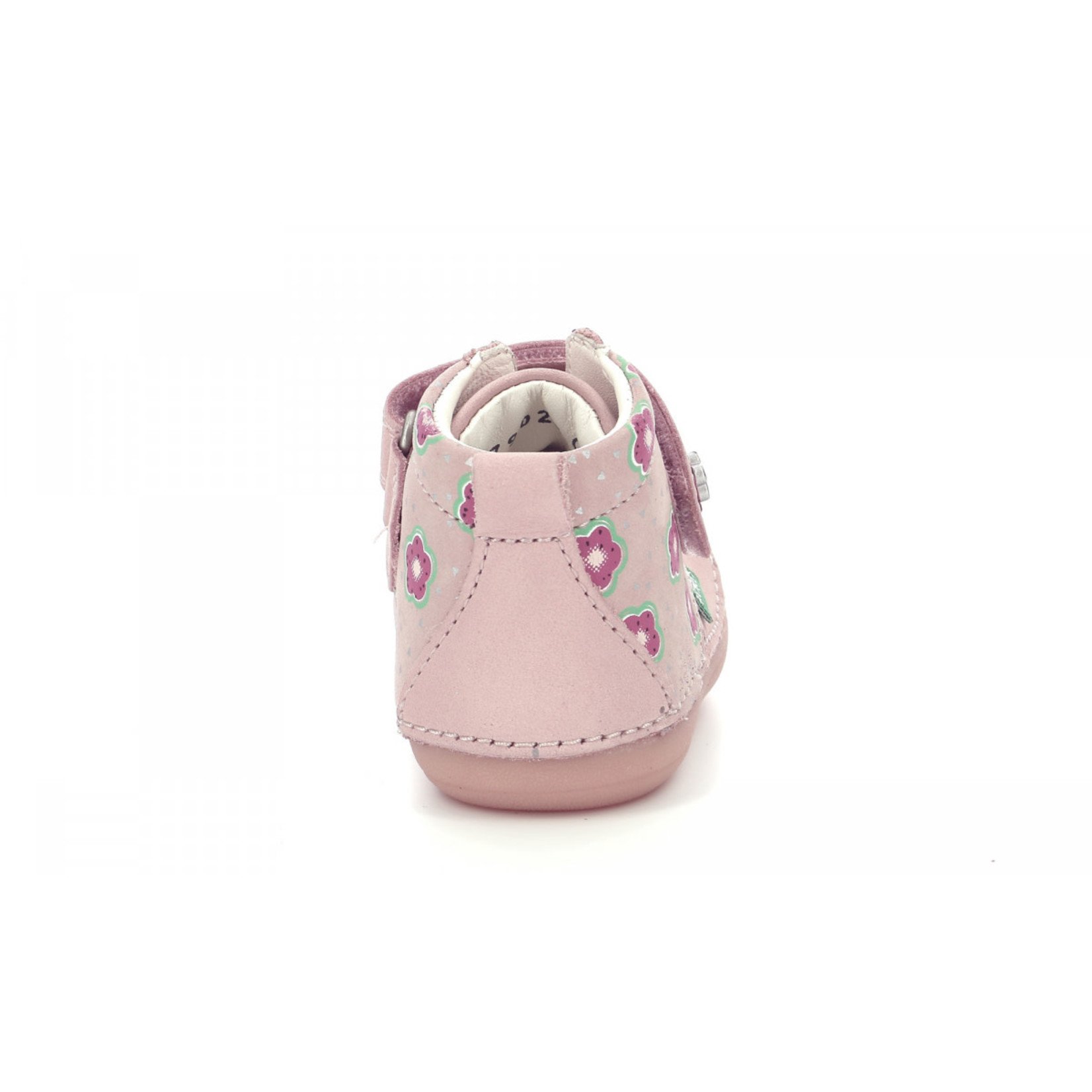 Kickers KICKERS - Bottillons de cuir 'Sabio -  Rose Clair Flower'