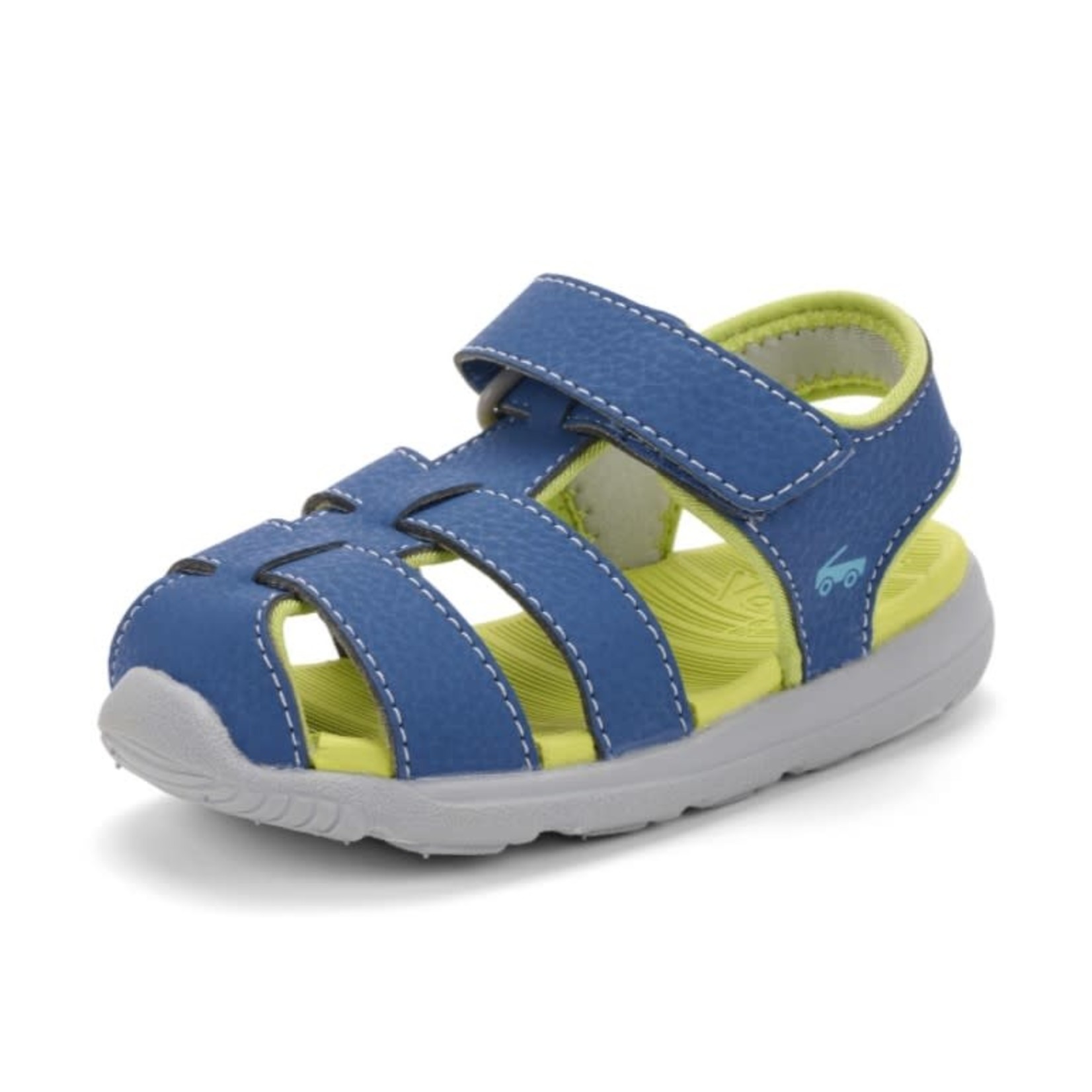 See Kai Run SEE KAI RUN - Closed toe water friendly sandals  'Cyrus IV Flexirun - Blue and lime green''