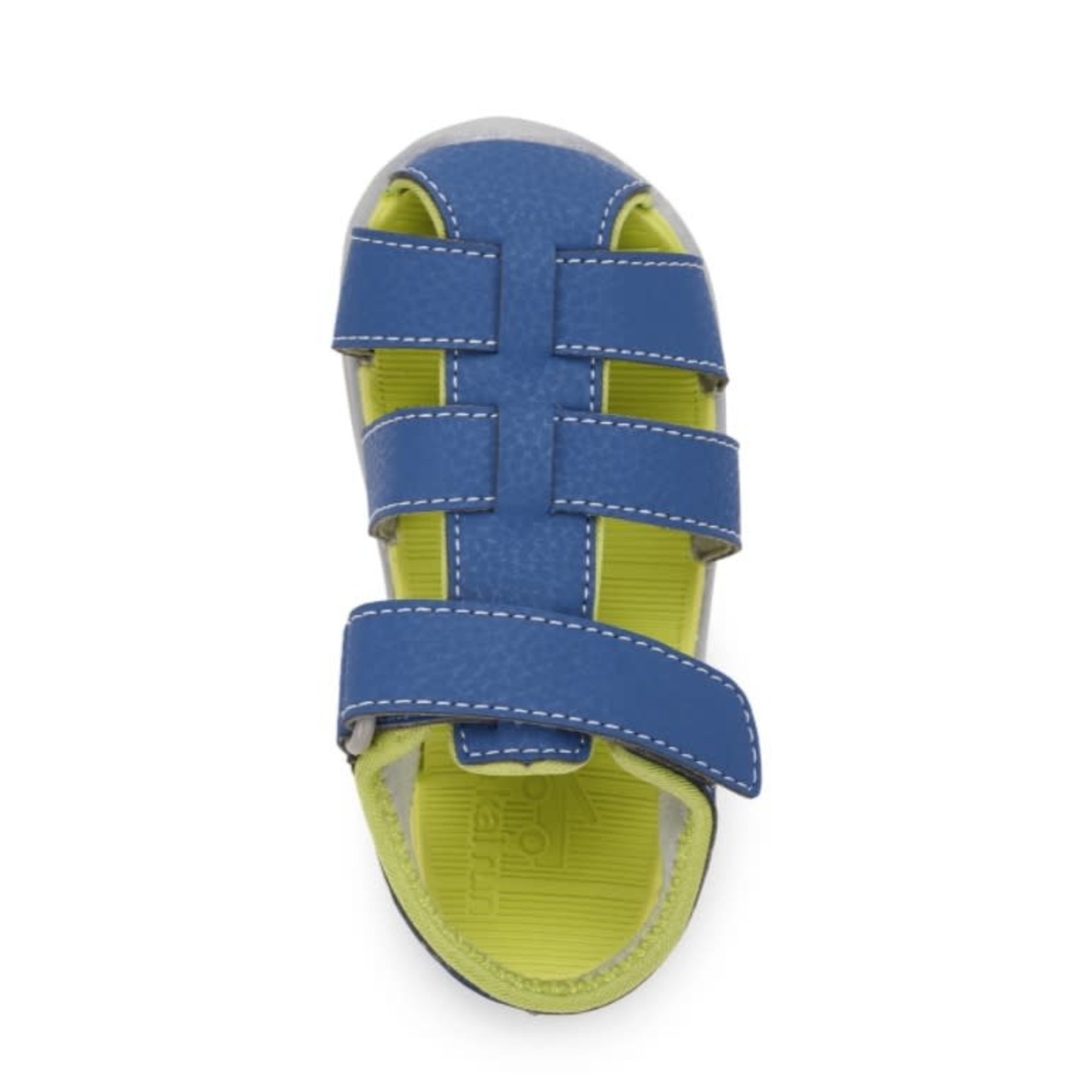 See Kai Run SEE KAI RUN - Closed toe water friendly sandals  'Cyrus IV Flexirun - Blue and lime green''