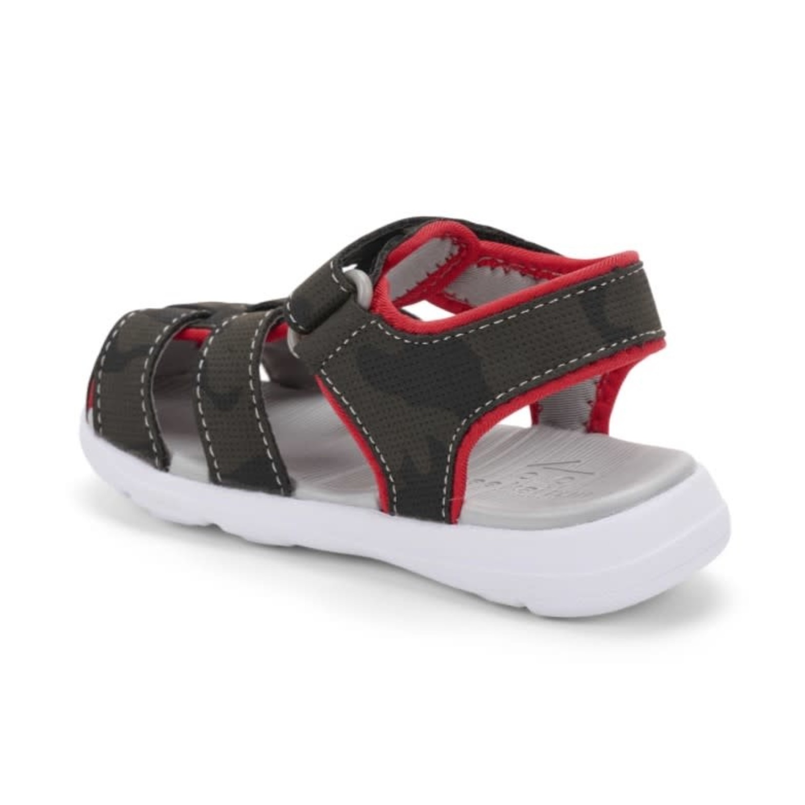 See Kai Run SEE KAI RUN - Closed toe water friendly sandals 'Cyrus IV Flexirun - Grey/Red'