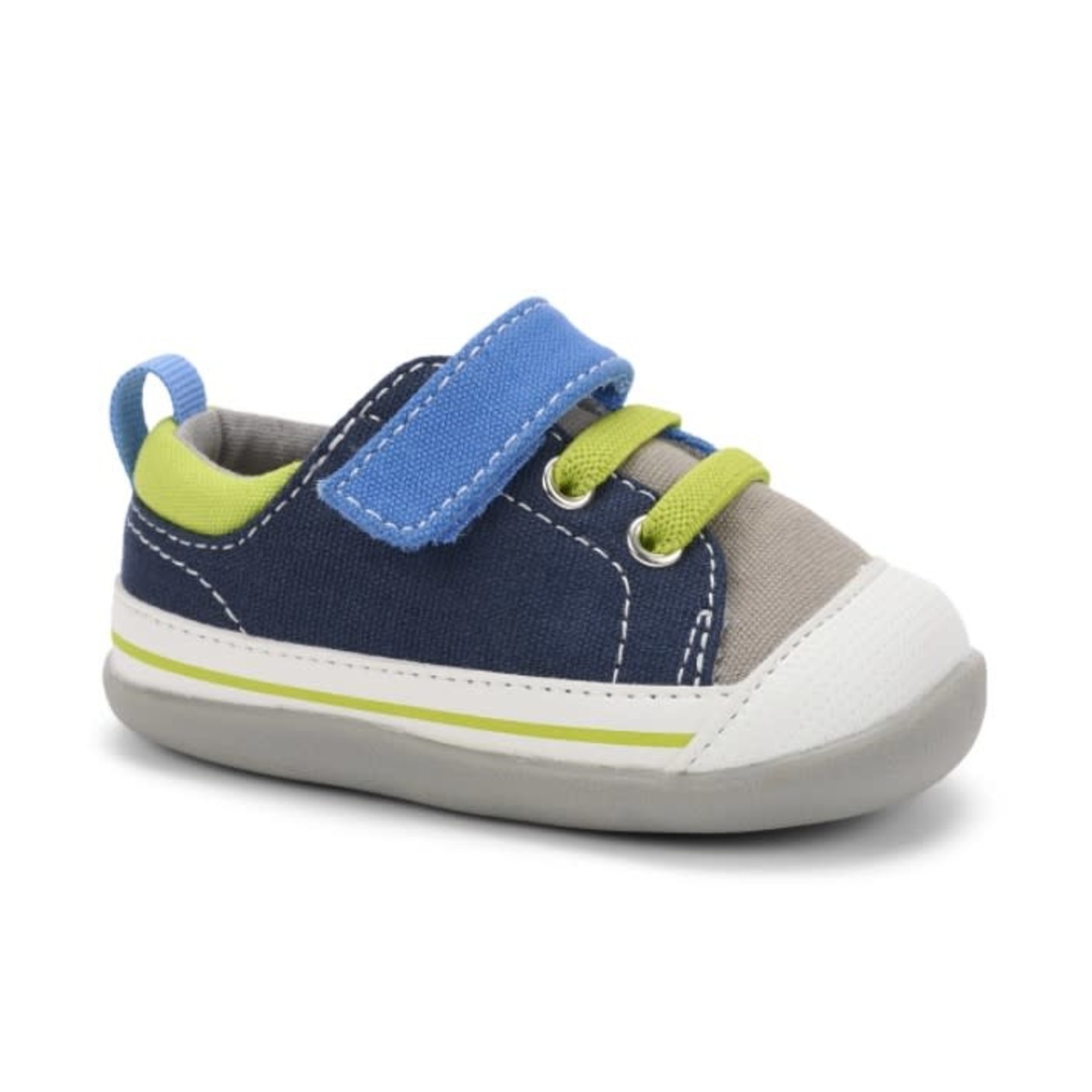 See Kai Run SEE KAI RUN - Flexible first walker transition shoes 'Stevie II INF - Blue Multi'