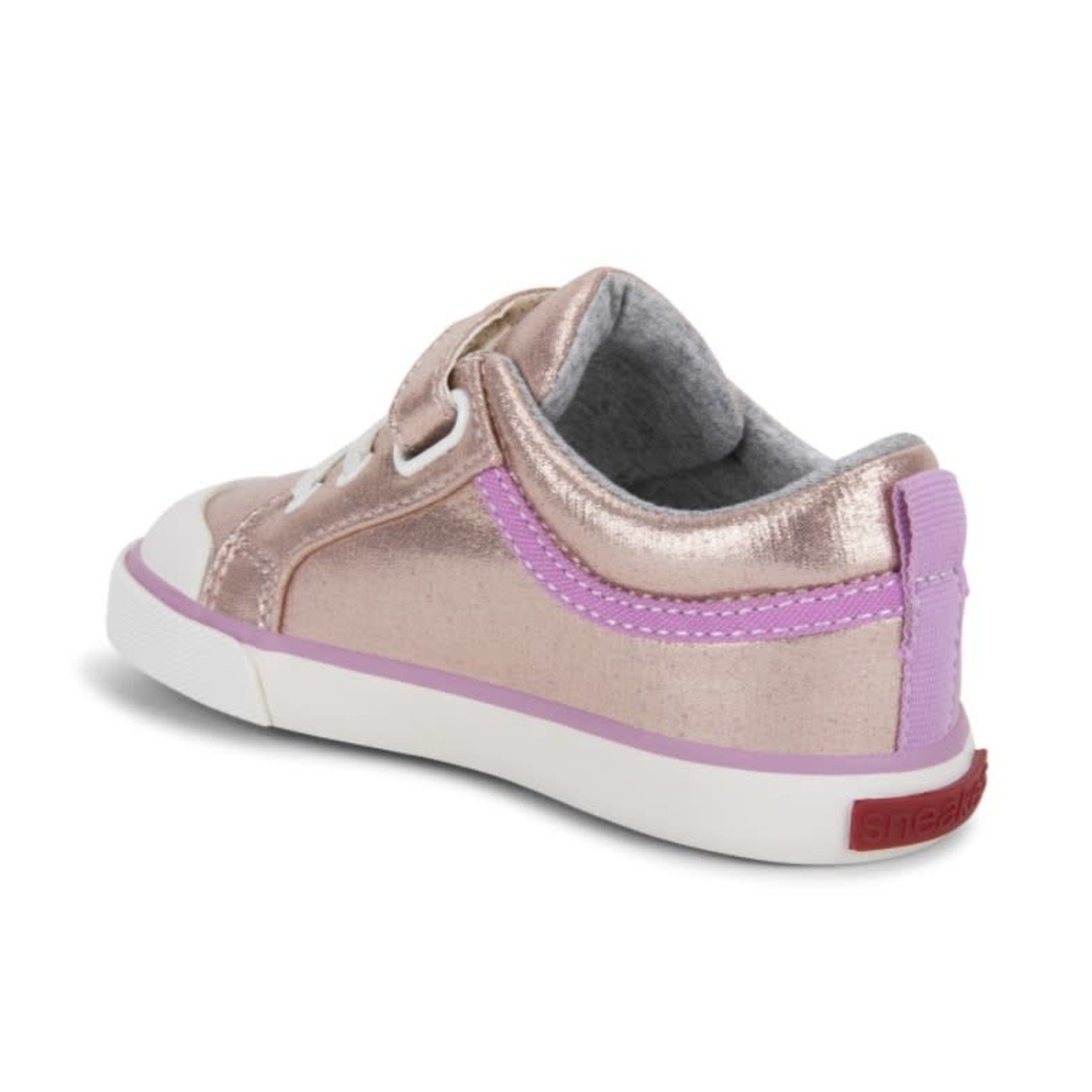 See Kai Run SEE KAI RUN - Closed canvas sneaker  'Kristin - Rose / Shimmer'