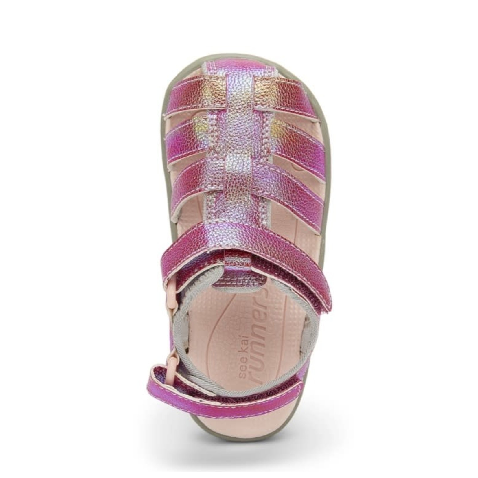 See Kai Run SEE KAI RUN - Closed-toe water resistant sandals 'Paley II - Hot Pink Shimmer'