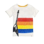 Appaman APPAMAN - Shortsleeve t-shirt cloud heather  'Guitar stripes'