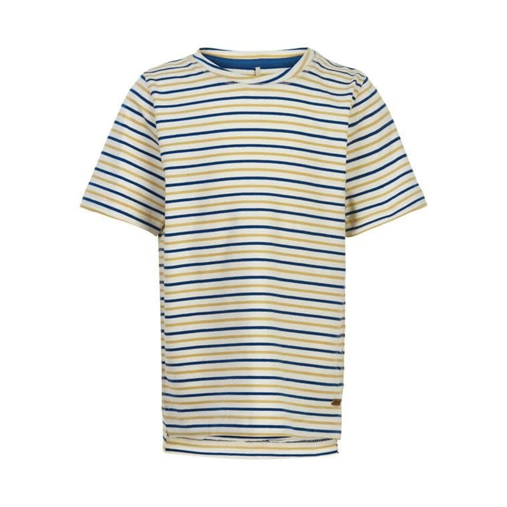 Minymo MINYMO - T-shirt with blue and yellow stripe