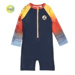 Nanö NANÖ - One-piece rashguard swimsuit 'Navy/Yellow Red Orange'