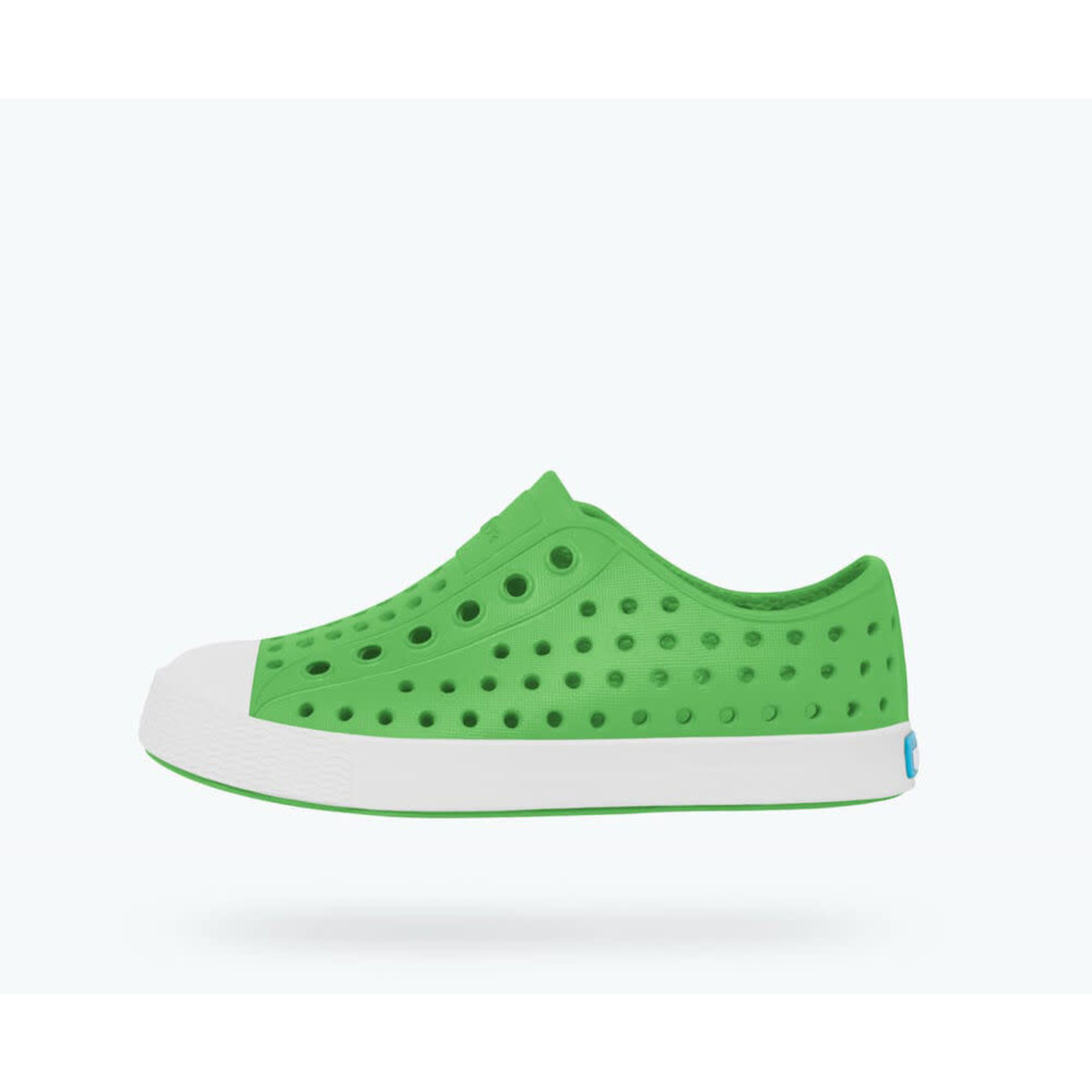 Native NATIVE - Slip-on water shoes/sandals 'Jefferson - Grasshopper Green / Shell White'