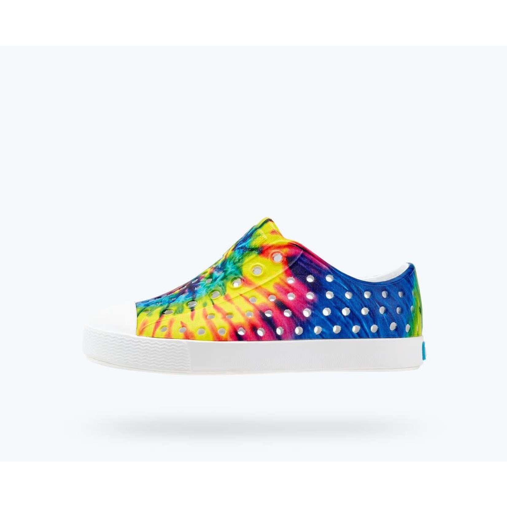 Native NATIVE - Slip-on water shoes/sandals 'Jefferson - Neon Multi Tie-Dye / Shell White'